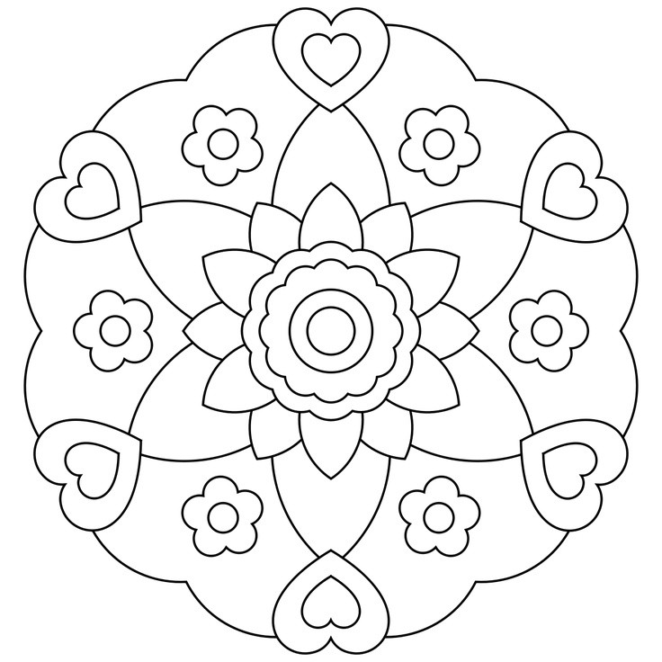 Mandala Coloring Pages For Kids
 Free Printable Mandalas for Kids Best Coloring Pages For