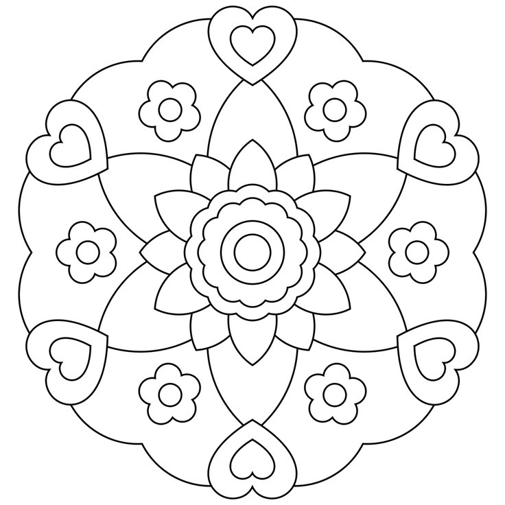 Mandala Coloring Pages For Kids
 Free Printable Mandalas for Kids Best Coloring Pages For