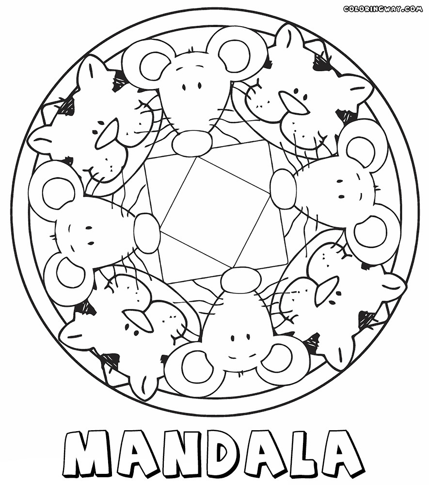 Mandala Coloring Pages For Kids
 Mandala coloring pages for kids