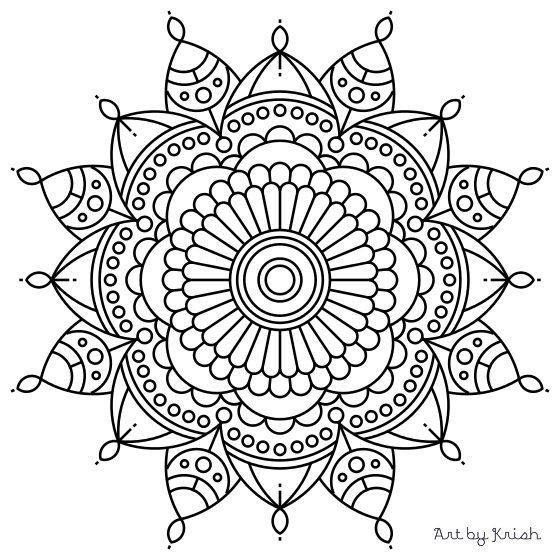Mandala Coloring Pages Free Printable
 106 Printable Intricate Mandala Coloring Pages by
