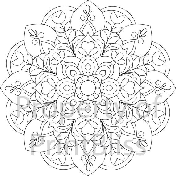 Mandala Coloring Pages Free Printable
 19 Flower Mandala printable coloring page