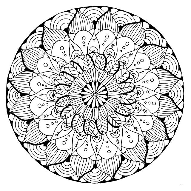 Mandala Coloring Pages Free Printable
 alisaburke new coloring page in the shop