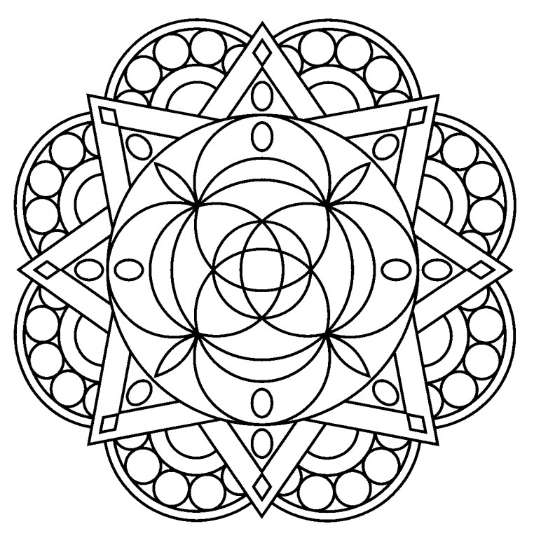 Mandala Coloring Pages Printable For Kids
 Free Printable Mandala Coloring Pages For Adults Best