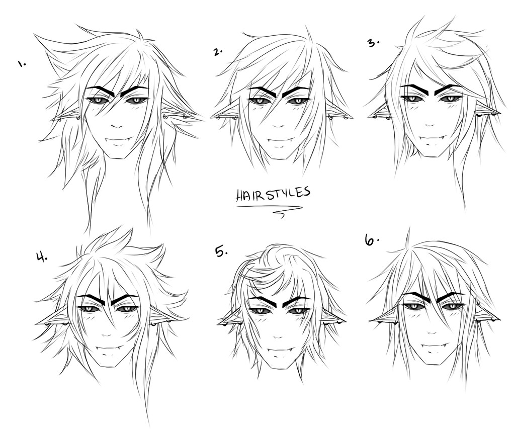 Manga Male Hairstyles
 Male Hairstyles by Lynnrenk on DeviantArt