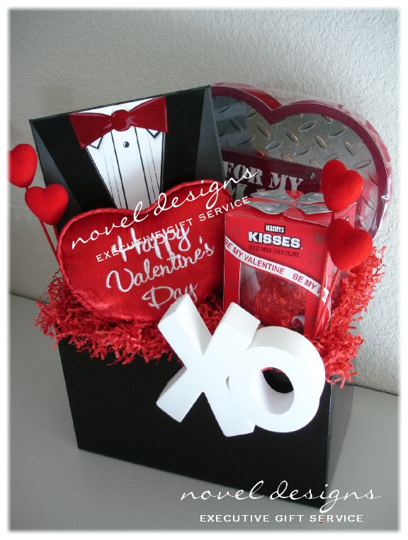 Manly Valentine Gift Ideas
 Custom For My Man Gift Basket