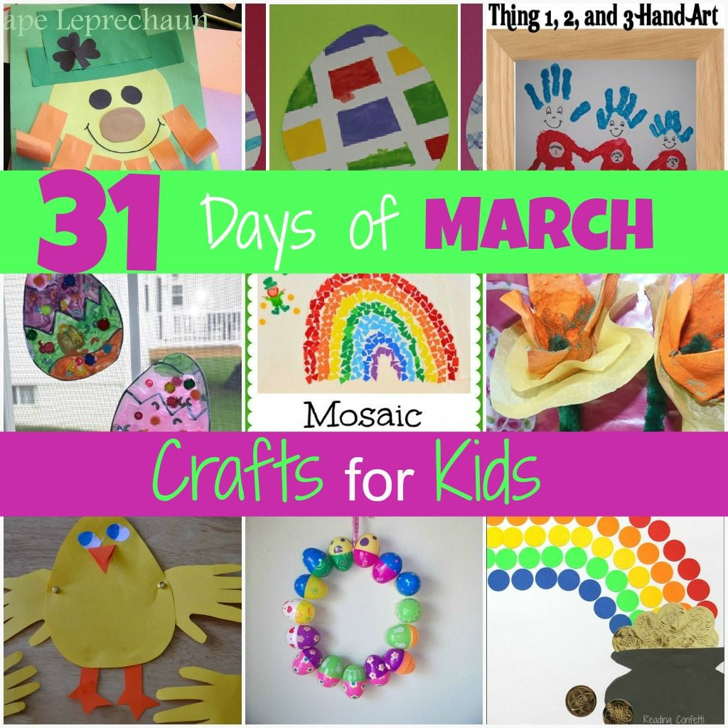 March Craft Ideas For Preschool
 Mamas Like Me 31 Days of March Crafts for Kids