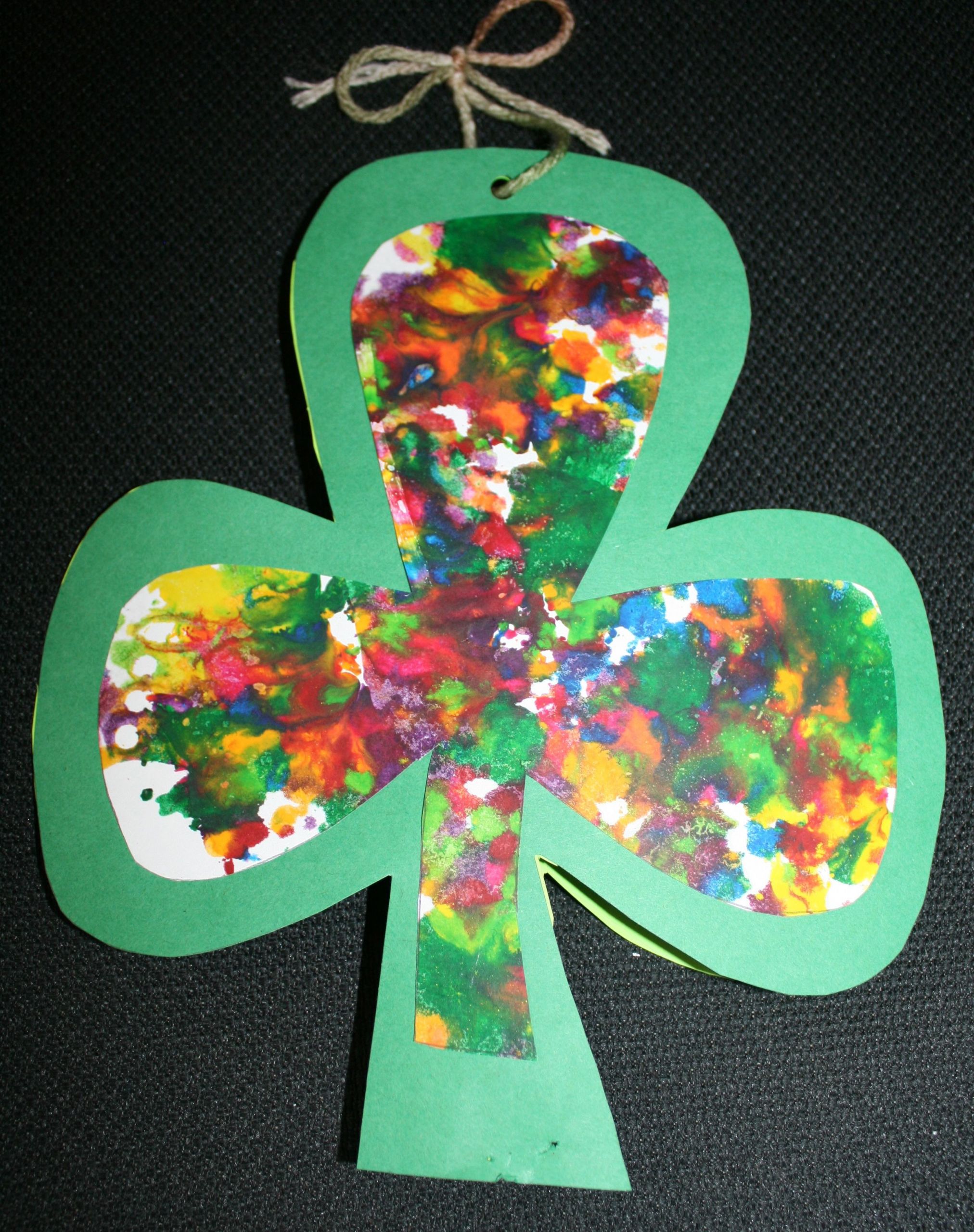 March Craft Ideas For Preschool
 Shamrock craft for St Patrick s Day