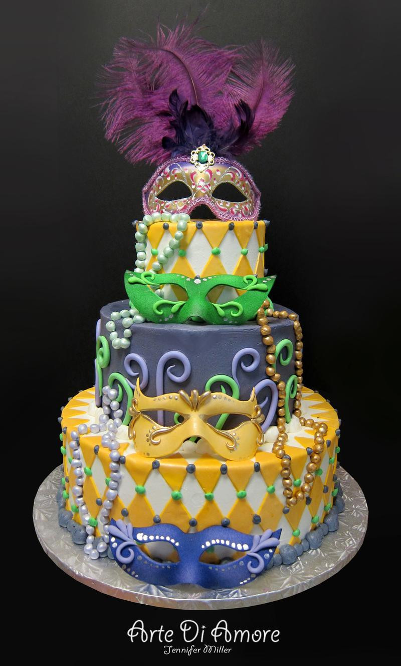 Mardi Gra Birthday Cake
 Happy Mardi Gras by ArteDiAmore on DeviantArt