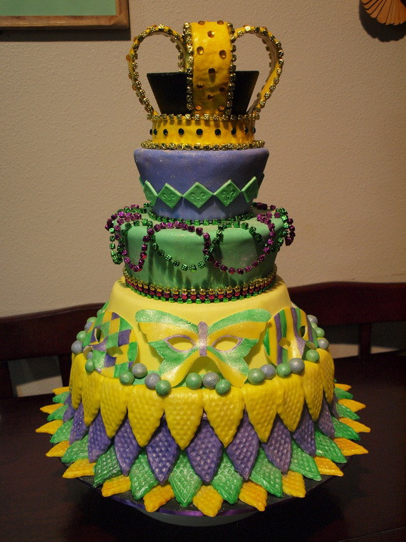 Mardi Gra Birthday Cake
 60 Mardi Gras King Cake Ideas family holiday guide