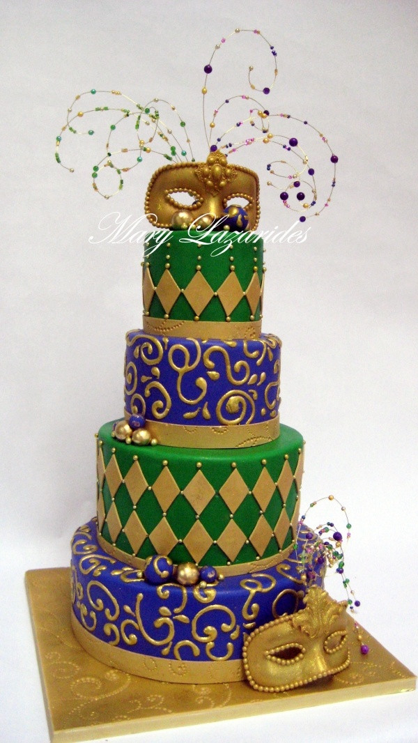 Mardi Gra Birthday Cake
 289 best Mardi Gras Cakes images on Pinterest