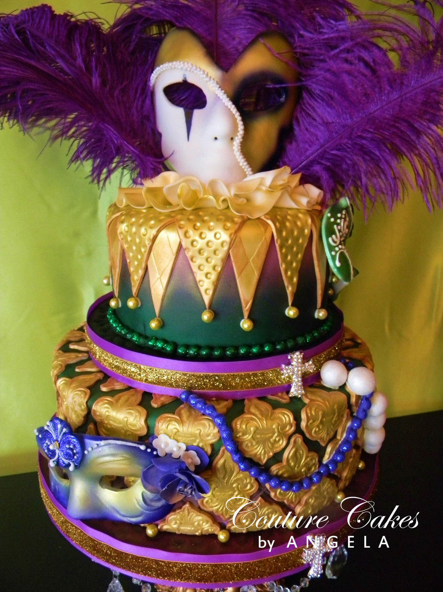 Mardi Gras Birthday Cake
 Mardi Gras Cake CakeCentral