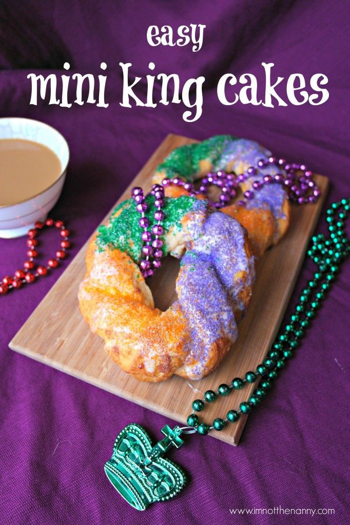 Mardi Gras Cake Recipe
 Easy Mini King Cakes Recipe