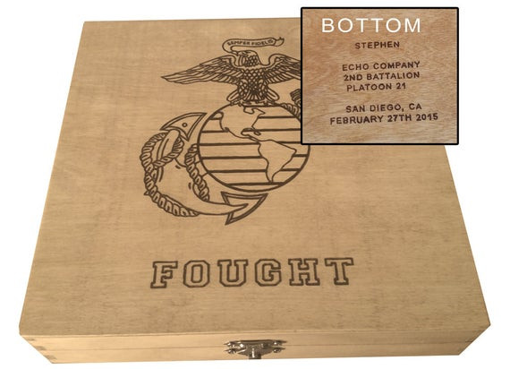 Marine Graduation Gift Ideas
 Items similar to Marine Corps Personalized Keepsake Box