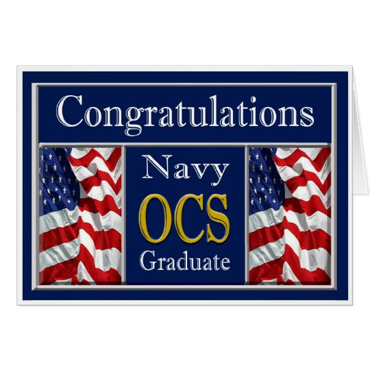 Marine Graduation Gift Ideas
 Military Navy OCS Graduation Congratulations Card