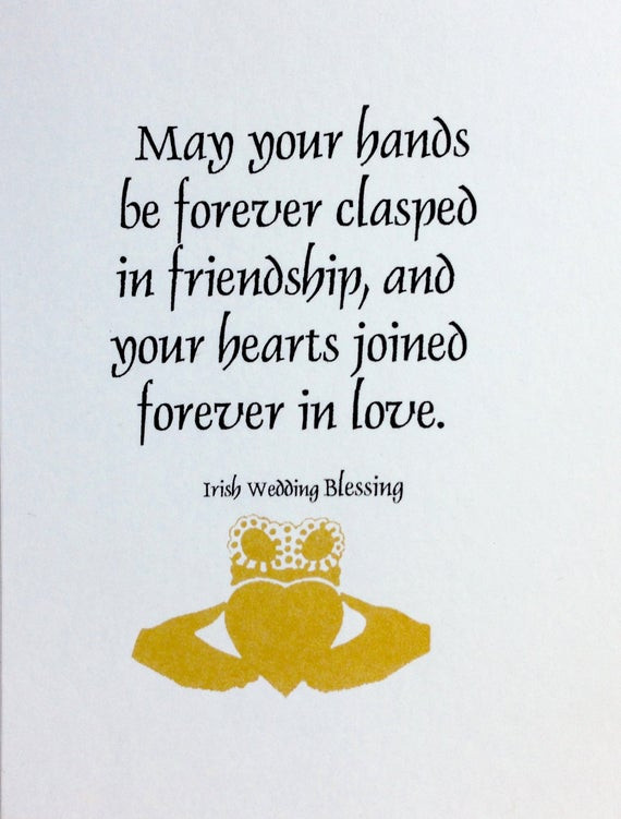 Marriage Blessing Quotes
 Irish wedding Blessing