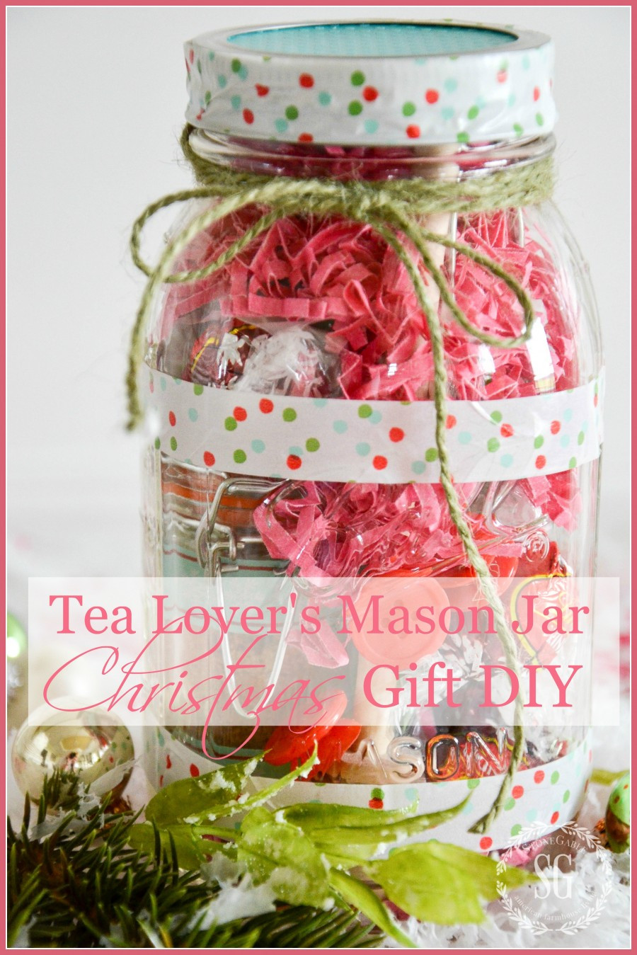 Mason Jar Birthday Gift Ideas
 TEA LOVER S MASON JAR CHRISTMAS GIFT IDEA DIY