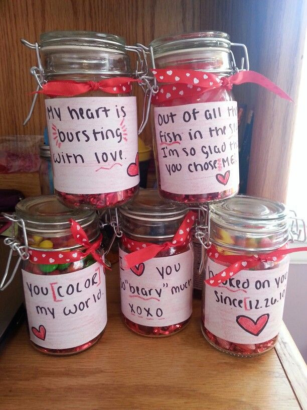Mason Jar Gift Ideas For Boyfriend
 Candy jars for the boyfriend