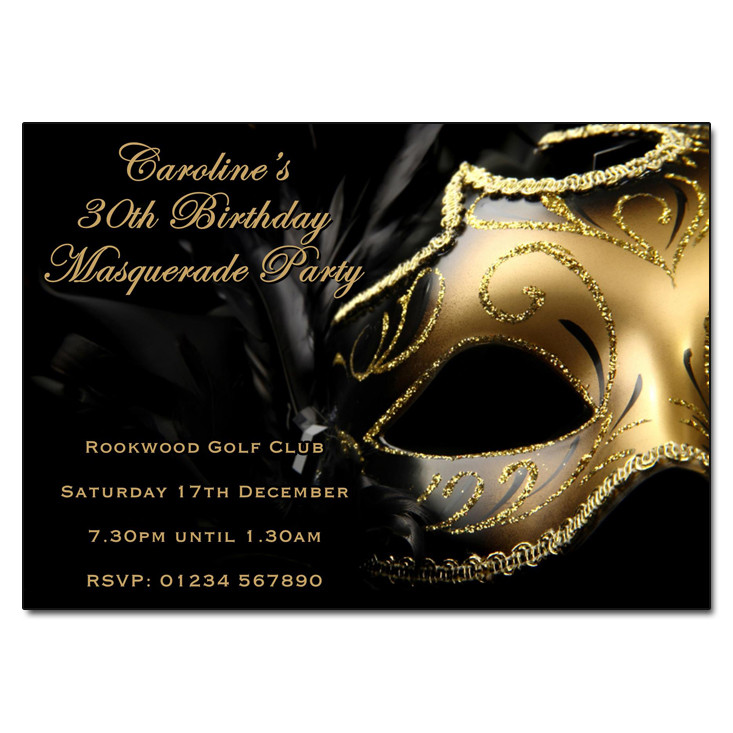 Masquerade Birthday Invitations
 Masquerade Party Invitation