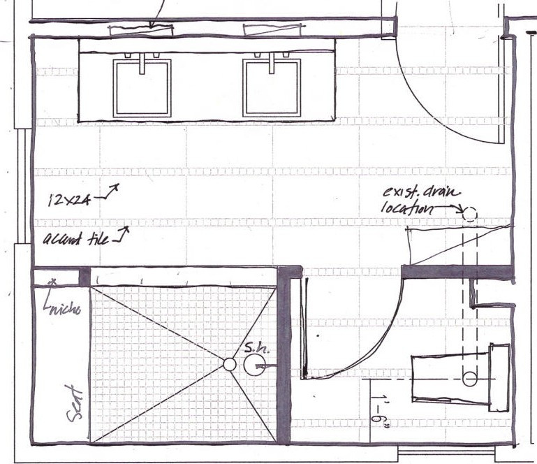 Master Bathroom Floor Plans
 bathroom