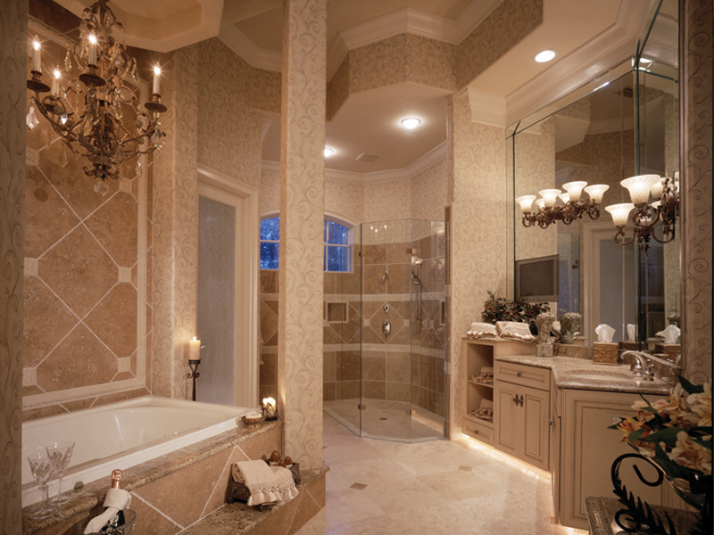 Master Bathroom Plans
 Miranda Place Luxury Home Plan 047D 0215