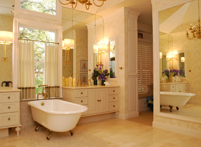 Master Bedroom Bathroom Ideas
 Elegant Master Suite Traditional Bathroom Other by