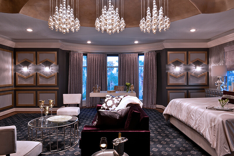 Master Bedroom Suite
 Sinfully Luxurious Vegas Glam Master Suite