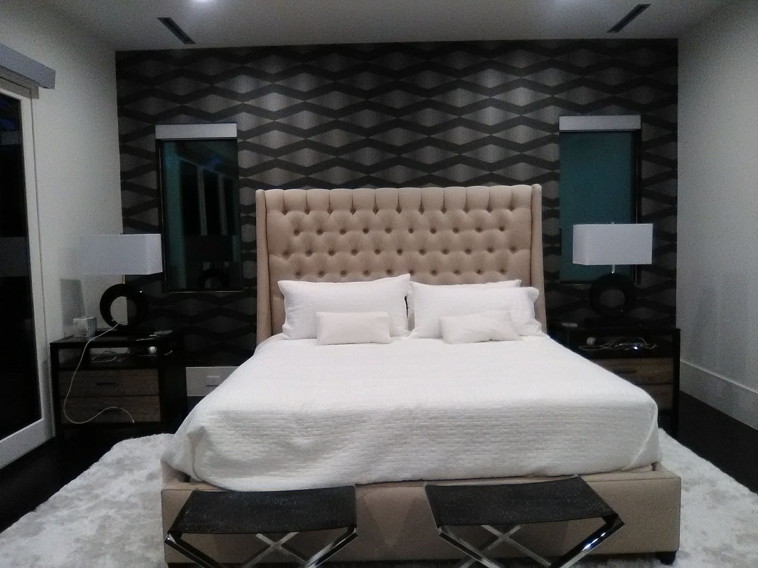 Master Bedroom Wallpaper Accent Wall
 Modern Master Bedroom – Accent Wall