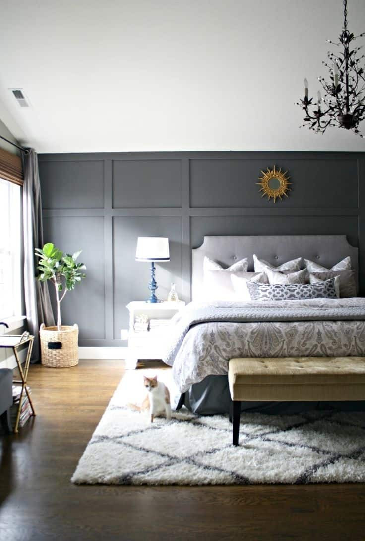 Master Bedroom Wallpaper Accent Wall
 Small master bedroom Here’s how to make the most of it