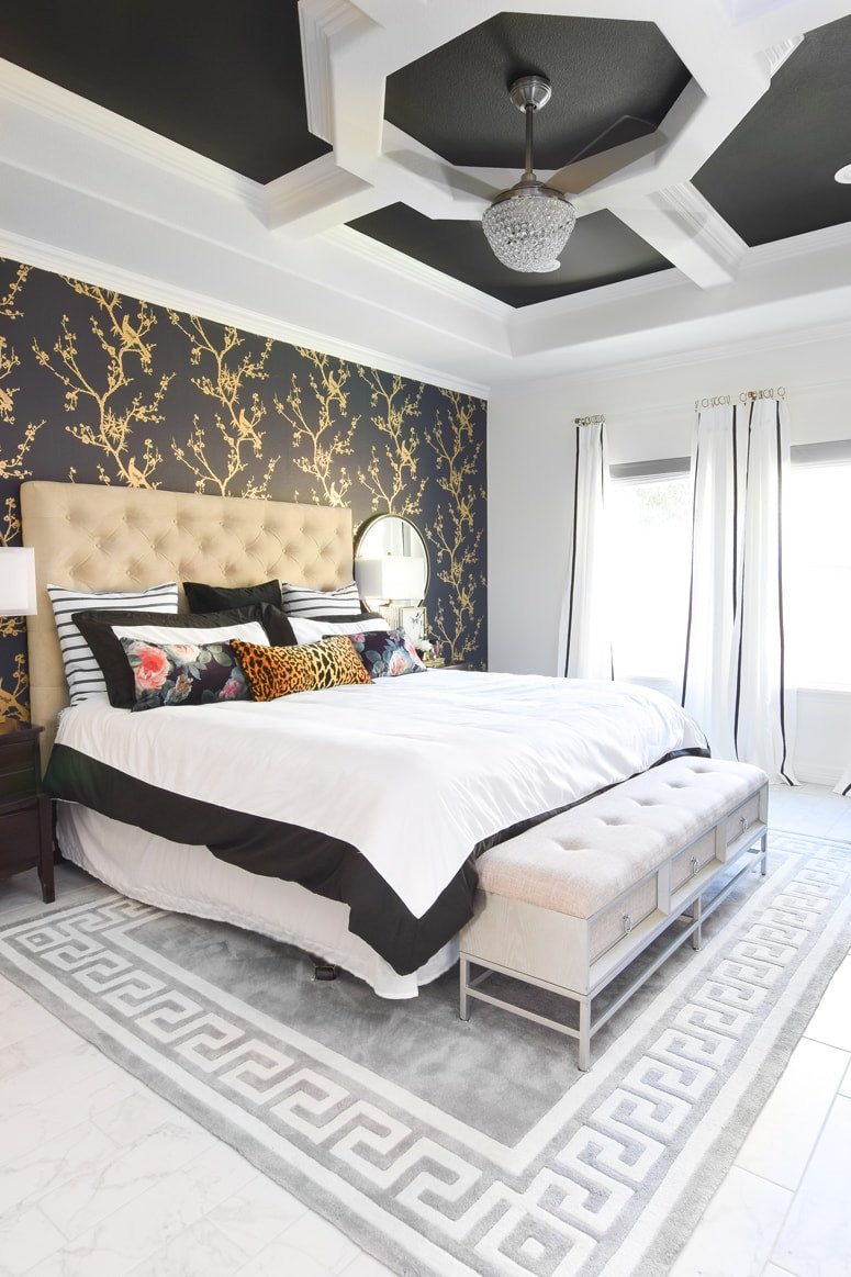 Master Bedroom Wallpaper Accent Wall
 Master Bedroom Accent Wall Ideas Monica Wants It