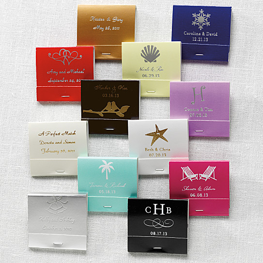 Matchbook Wedding Favors
 Personalized Matchbooks Wedding Favor Matches