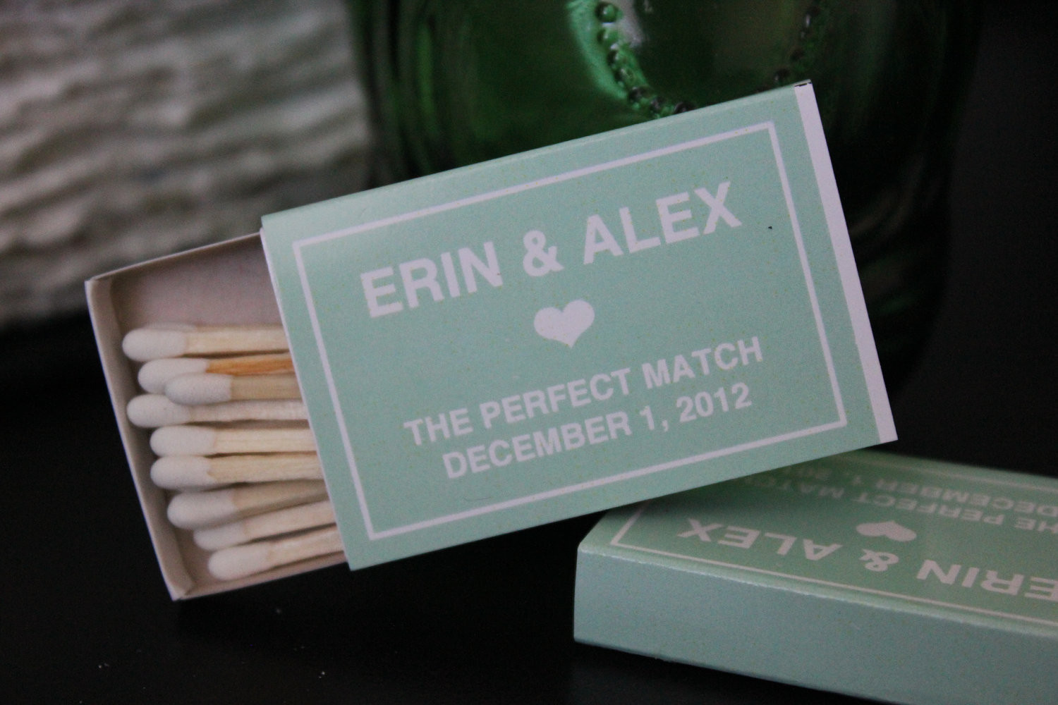 Matchbook Wedding Favors
 100 Custom Designed Matchbox Wedding Favors