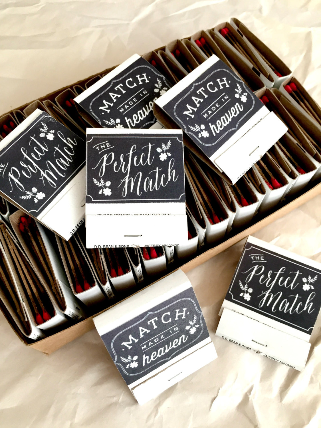 Matchbook Wedding Favors
 Perfect Match Match Boxes 50 DIY Wedding Favors by Sideshows