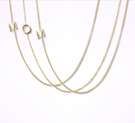 Maya Brenner Letter Necklace
 Jewelry Gift Ideas for New Moms