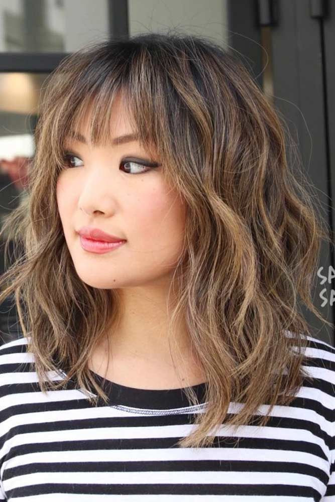 Medium Hairstyles For Women With Bangs
 Pin on Hair