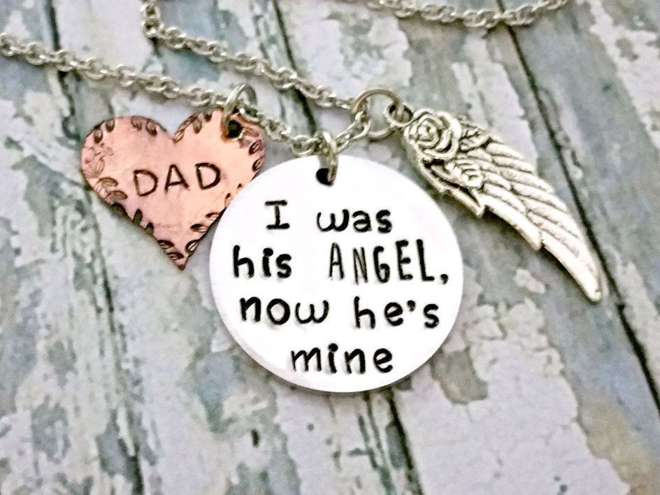 Memorial Gift Ideas For Loss Of Father
 Angel Dad Memorial Jewelry Memorial Keepsake Loss
