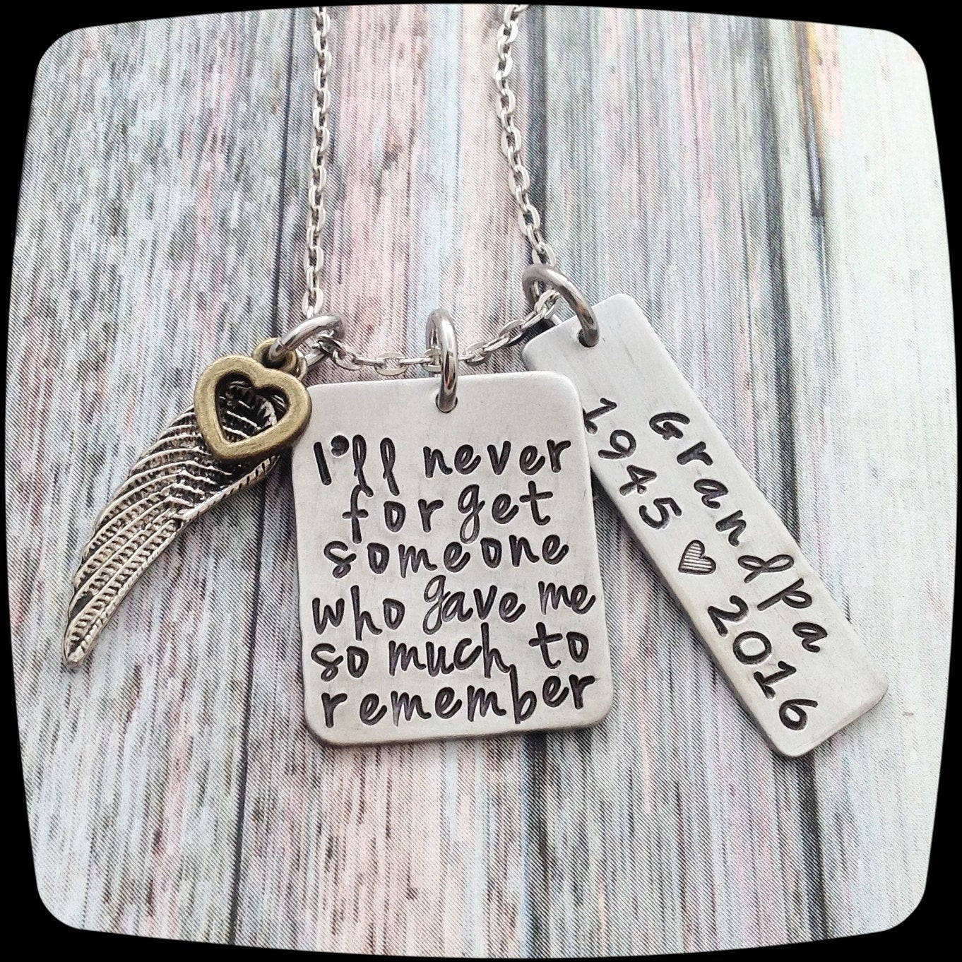 Memorial Gift Ideas For Loss Of Father
 Memorial Gift Remembrance Necklace Loss of dad by