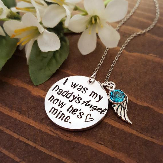 Memorial Gift Ideas For Loss Of Father
 Memorial Necklace For Loss A Father Memorial Necklace For