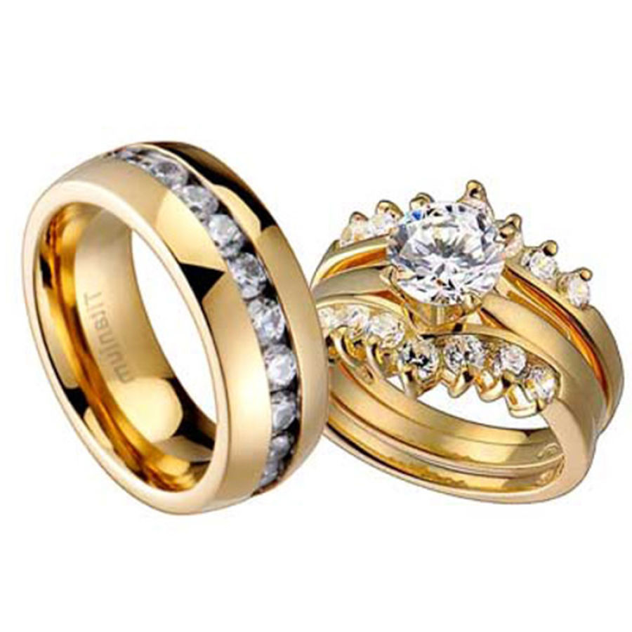 Men And Women Wedding Ring Sets
 Camo Wedding Ring Sets For Him And Her Wedding Rings Model