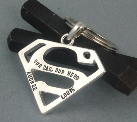 Men'S Father'S Day Gift Ideas
 Father s Day Gift for Dad Personalized Superman Keychain