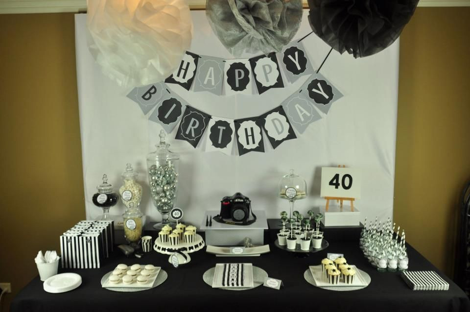 Mens 40Th Birthday Party Ideas
 40th birthday party centerpiece ideas