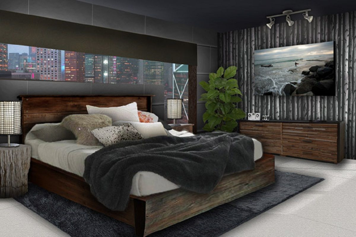 Mens Bedroom Curtains
 Topnotch Young Mens Bedroom Ideas With Wooden Drawer Under
