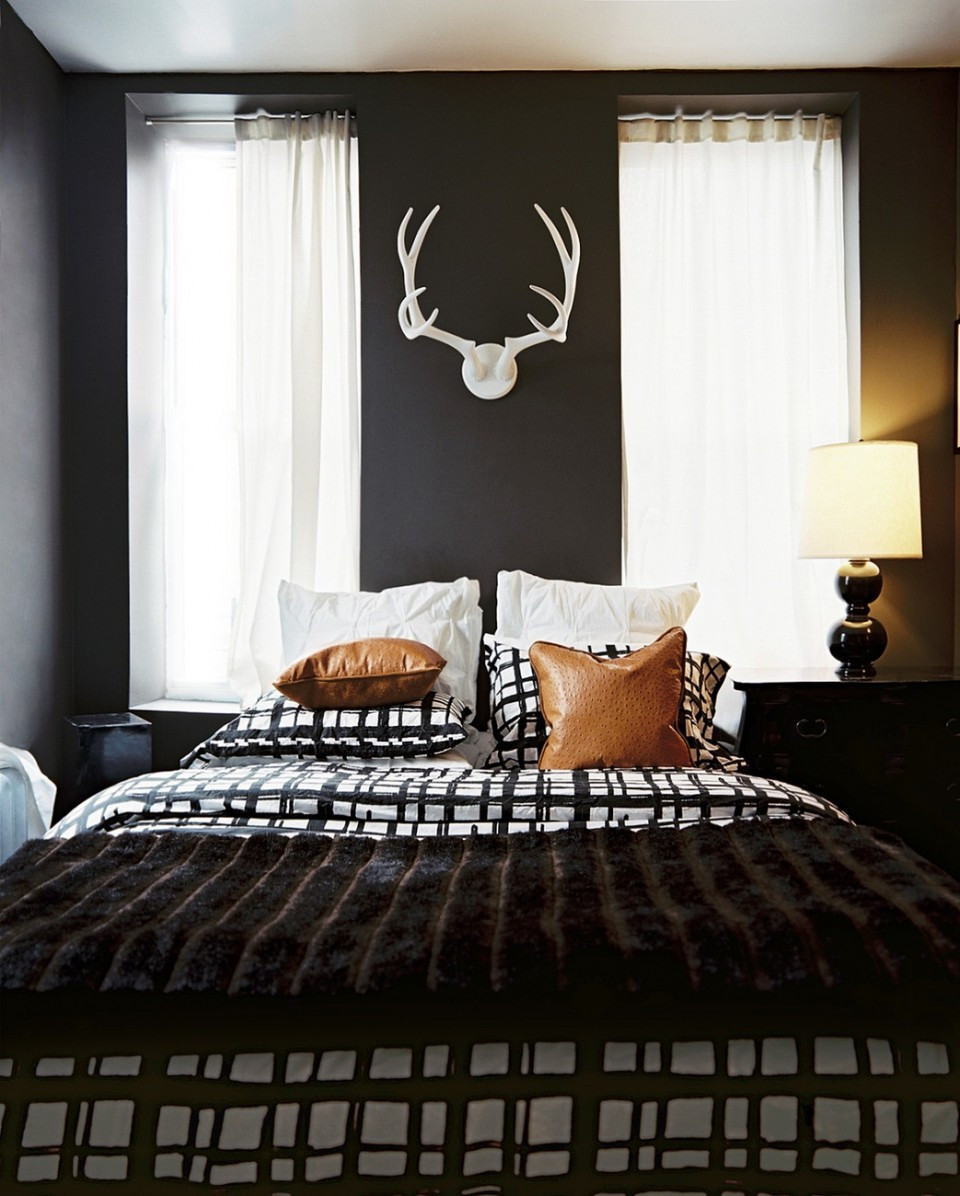 Mens Bedroom Curtains
 Czarne ściany Blog o designie i wnętrzach