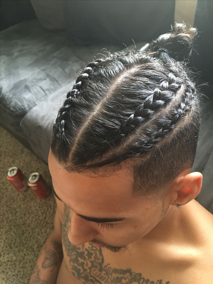 Mens Braided Hairstyles
 27 best Fade with braids images on Pinterest