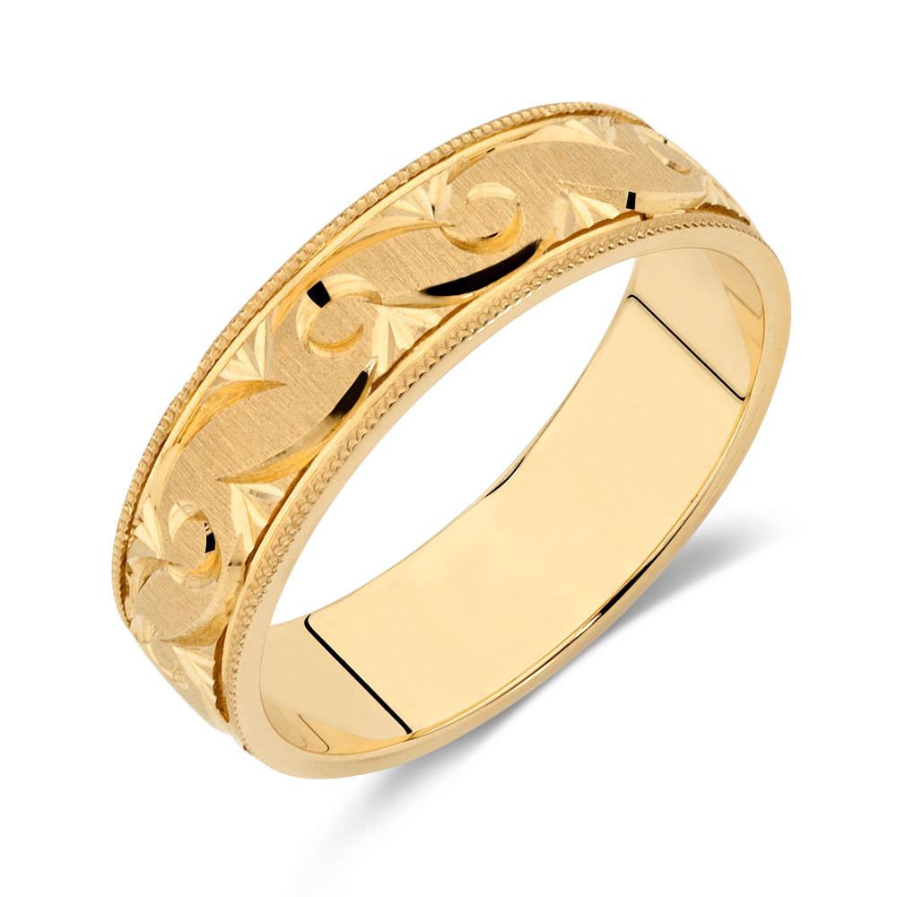 Mens Gold Wedding Band
 Men s Wedding Band in 10ct Yellow Gold