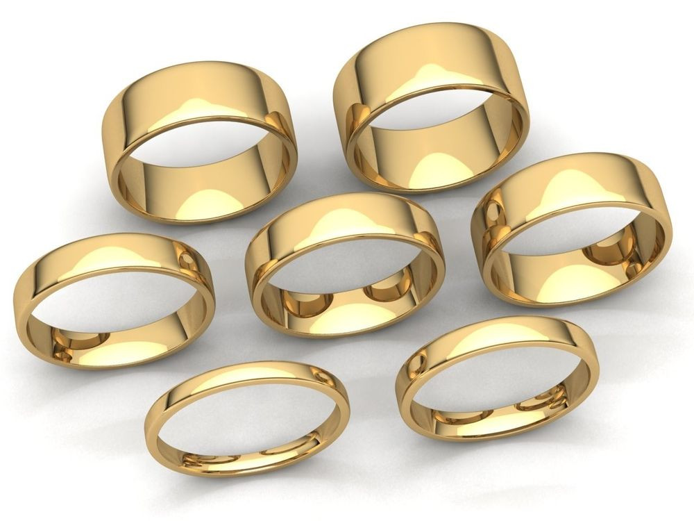 Mens Gold Wedding Band
 fort Fit Euro Dome Wedding Band Ring Mens Womens 2mm