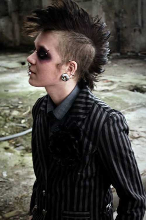 Mens Gothic Hairstyles
 Cool Punk Hairstyles for Rebel Guys