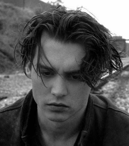 Mens Grunge Hairstyles
 Johnny Depp s Long Edward Scissor Hands Hairstyle 1990