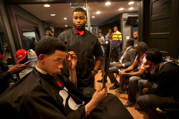 Mens Haircuts San Jose
 Spirited discussions in a cramped barbershop aim to change