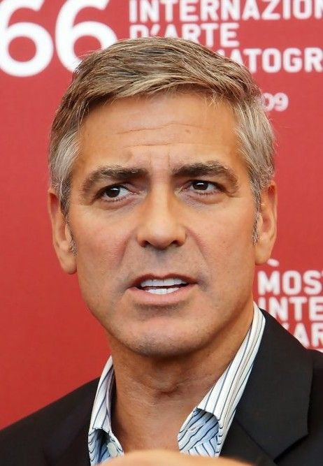 Mens Hairstyles Over 60 Years Old
 George Clooney Haircut Popular Short Hairstyle for Men