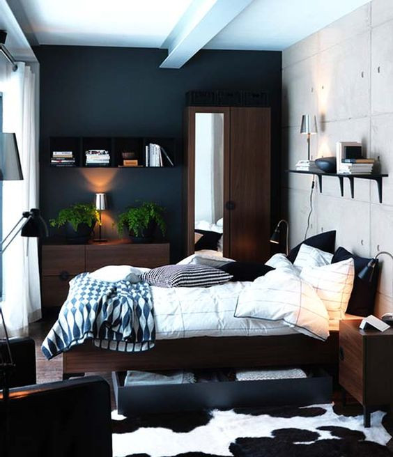 Mens Small Bedroom Ideas
 Déco appartement pour homme 21 idées de décor masculin